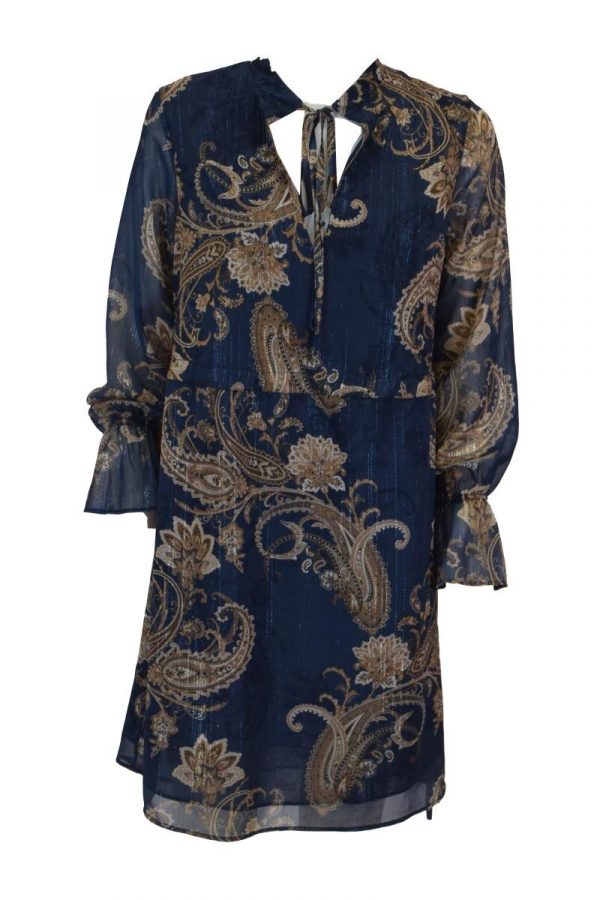 Vestito Chiffon Damascato