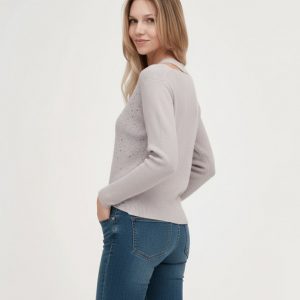 Scollo Incrocio Strass Coste