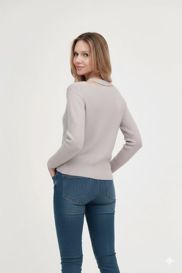 Scollo Incrocio Strass Coste