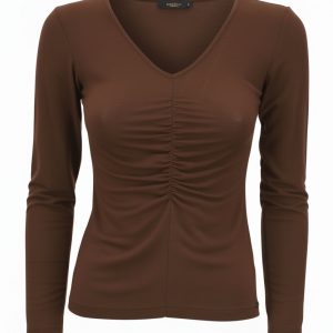 Maglia Scollo a v In Lana e Bamboo