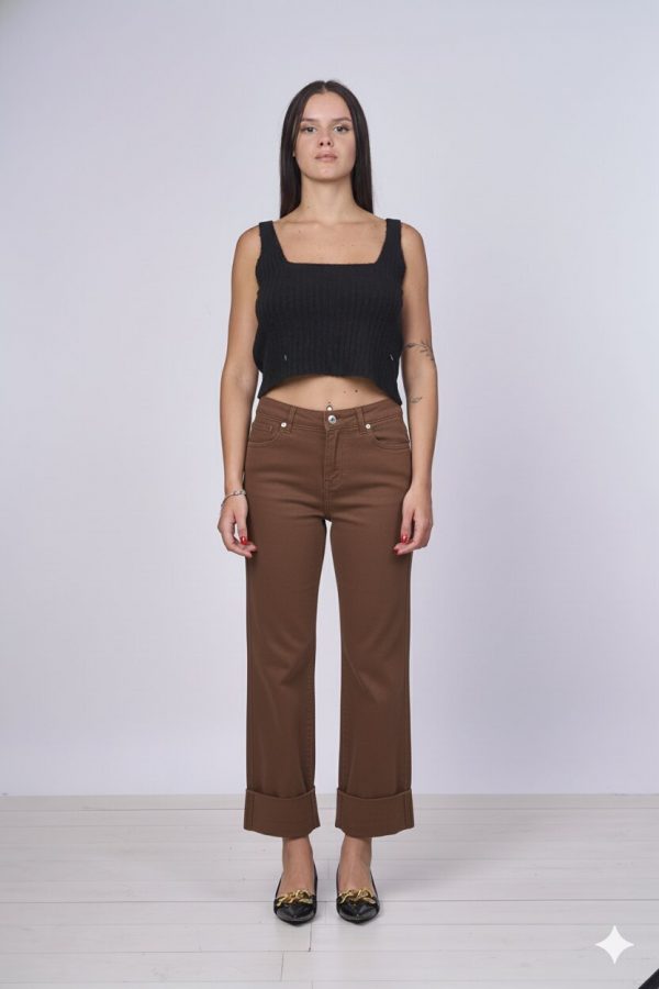 Jeans Mocha Risvolto