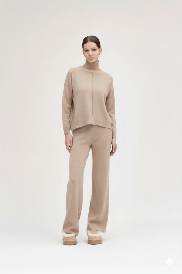 Pantalone Palazzo In Viscosa 002699BEI_1jpg Pantalone Palazzo In Viscosa