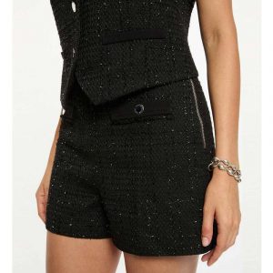 Shorts Effetto Tweed