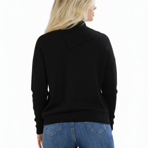 Maglia Collo Aperto Con Bottoni Viscosa