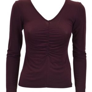 Maglia Scollo a v In Lana e Bamboo