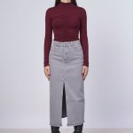 Maglia Mezzo Collo In Lana e Bamboo