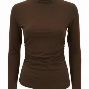 Maglia Mezzo Collo In Lana e Bamboo