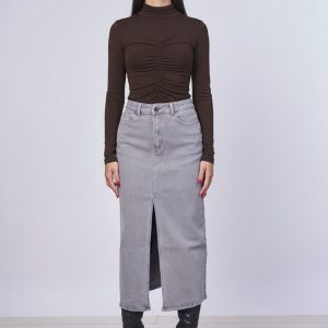 Maglia Mezzo Collo In Lana e Bamboo