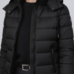 Piumino Corto Con Cappuccio