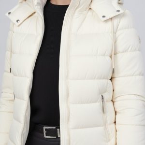 Piumino Corto Con Cappuccio