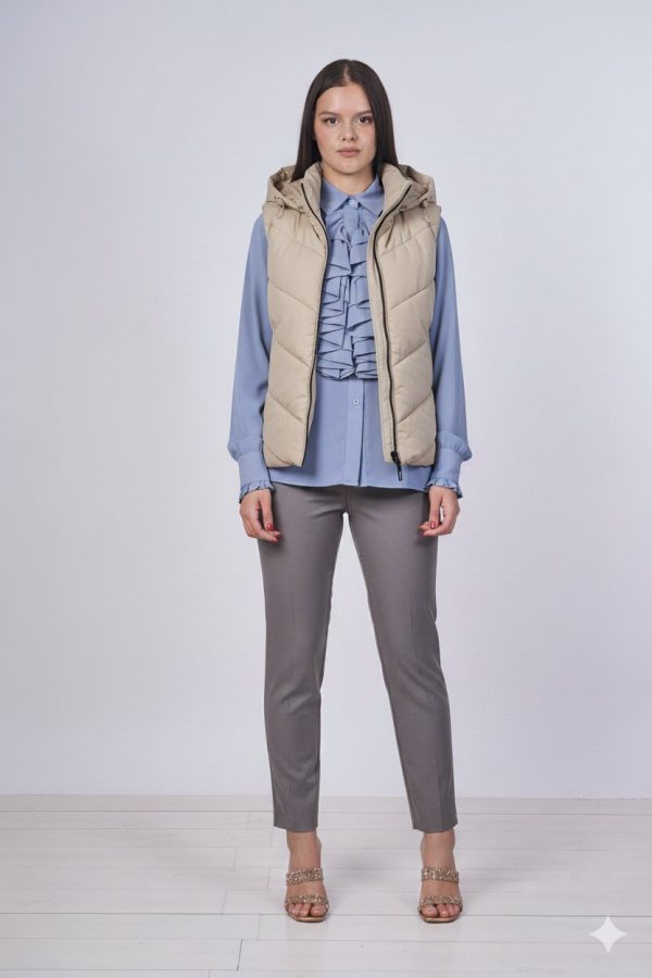 Piumino Smanicato Cappuccio