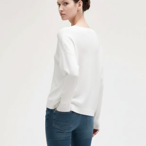 Maglia Cont Strass Scollo a V