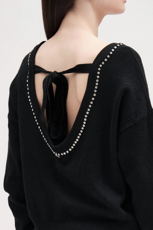 Paricollo Over Scollo Schiena Strass