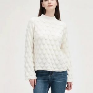 Paricollo Lavorato Gocce Manica Ampia