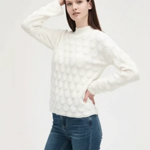 Paricollo Lavorato Gocce Manica Ampia