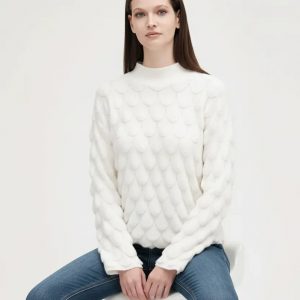 Paricollo Lavorato Gocce Manica Ampia