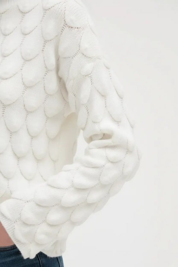 Paricollo Lavorato Gocce Manica Ampia