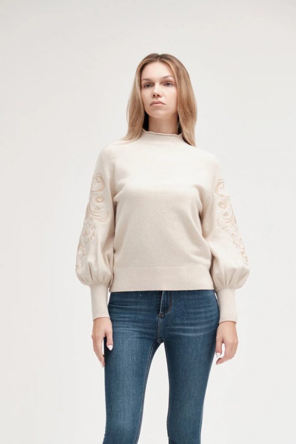 Lupetto Manica Palloncino e Ricami