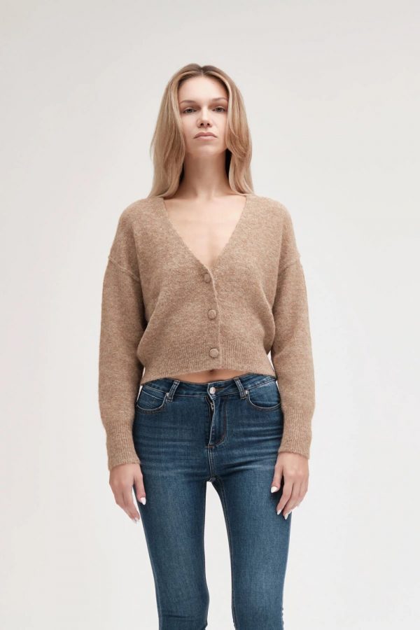 Cardigan In Alpaca 002708BEI_1jpg Cardigan In Alpaca