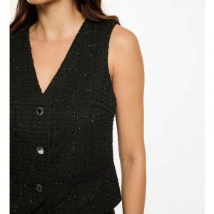 Gilet Effetto Tweed