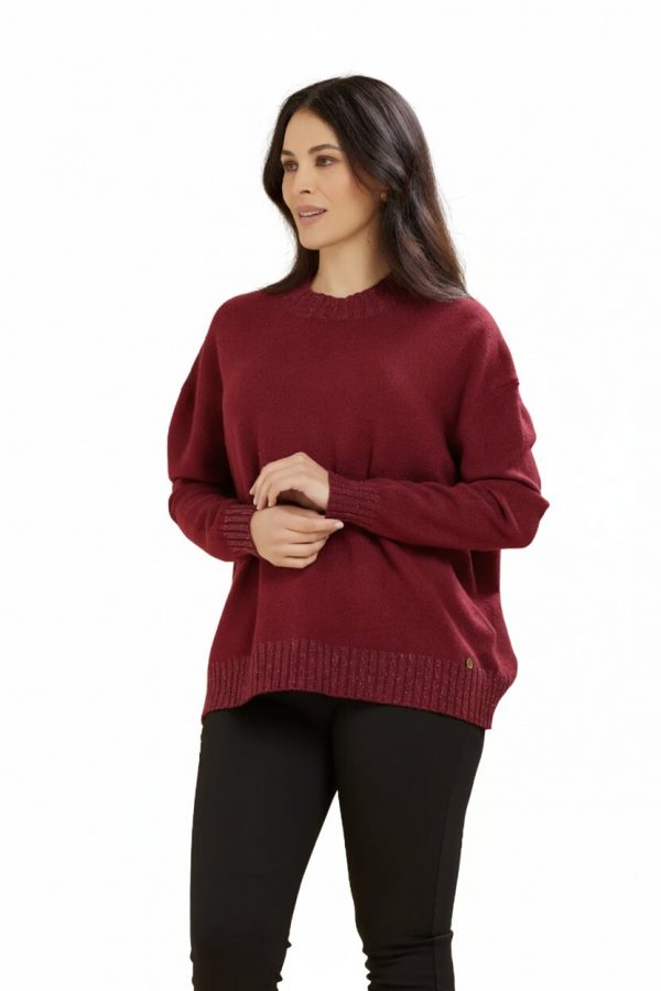 Paricollo Con Rib Viscosa Lurex