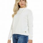 Maglia Collo Aperto Con Bottoni Viscosa