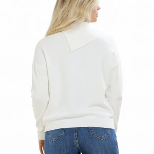 Maglia Collo Aperto Con Bottoni Viscosa