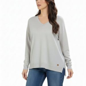 Scollo a v Over Con Spacchetti Viscosa