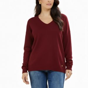 Scollo a v Over Con Spacchetti Viscosa