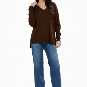 Scollo a v Over Con Spacchetti Viscosa